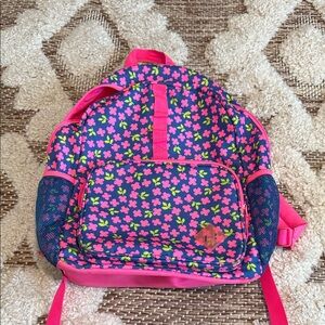 Cat & Jack Pink and Blue Floral Kids Backpack